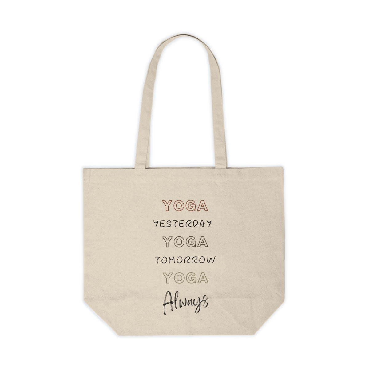 Yoga Always Canvas Tote