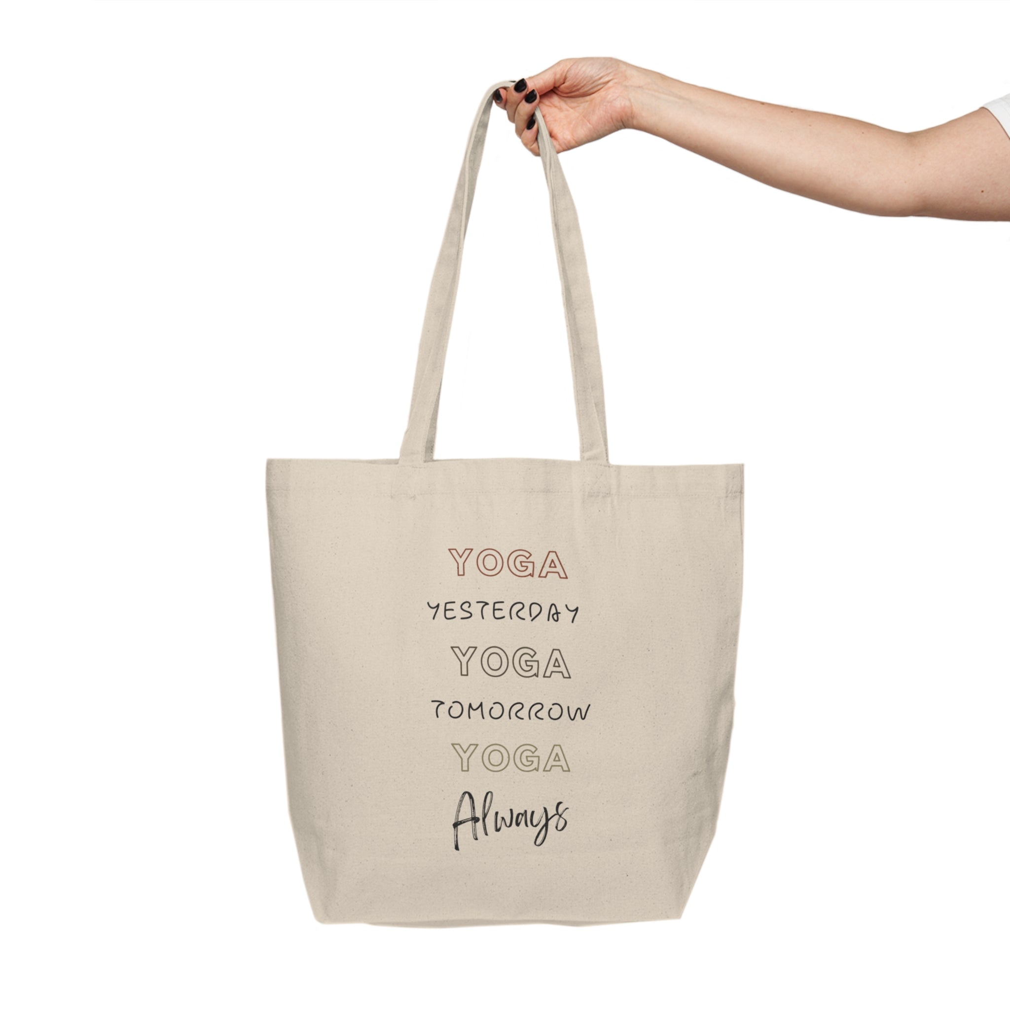 Yoga Always Canvas Tote